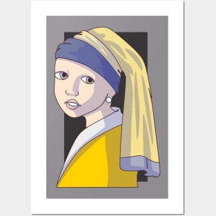 The Girl With The Pearl Earring Posters and Art